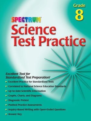 cover image of Science Test Practice, Grade 8